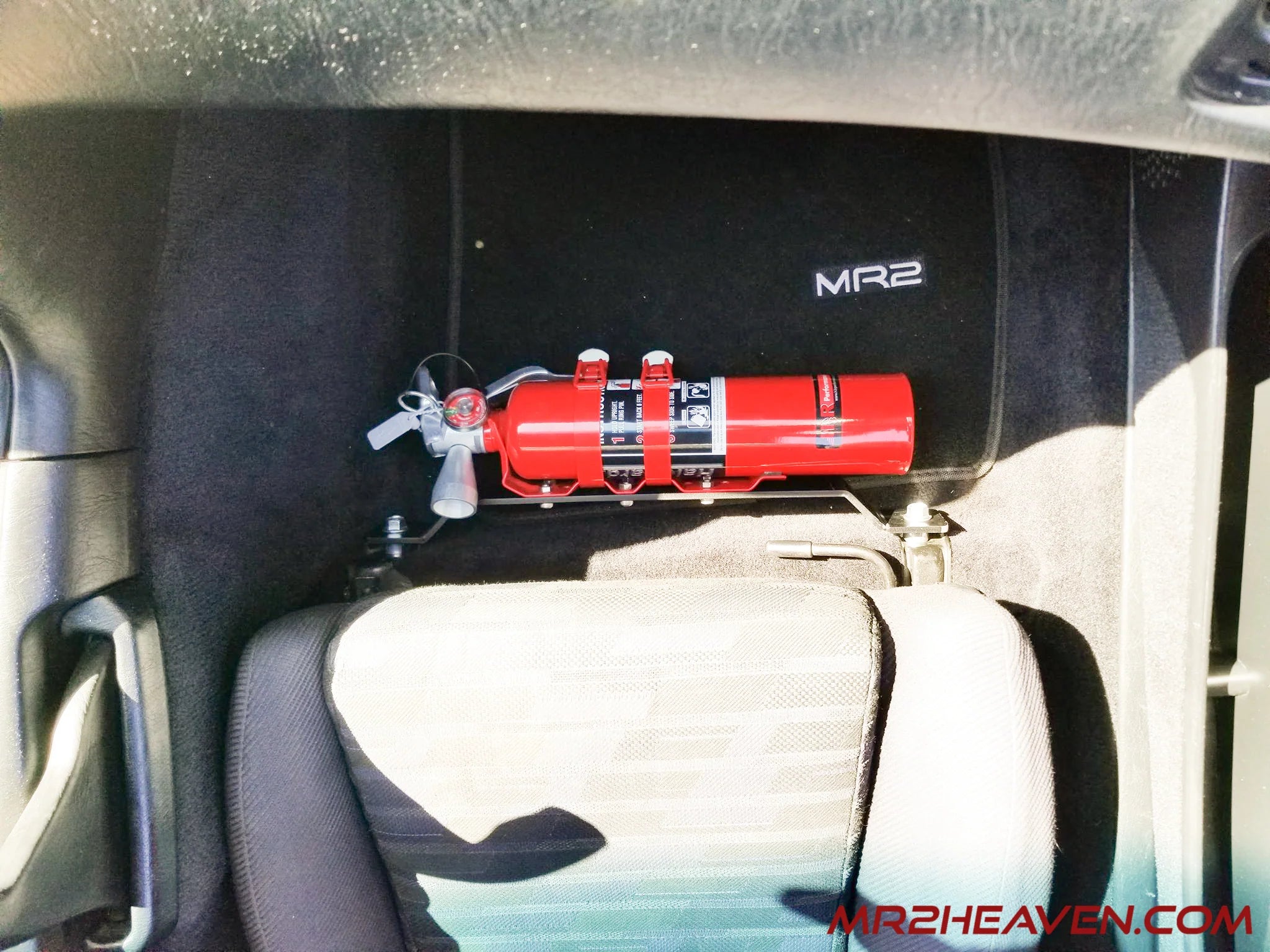 MR2Heaven Fire Extinguisher Bracket Installation Instructions