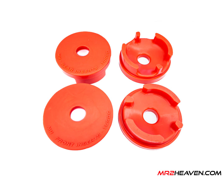 MR2Heaven Polyurethane 3SGTE Turbo Engine Mount Hybrid Inserts - Fits 5SFE, K20, V6, 2GR running 3SGTE turbo mounts