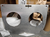 Raw Aluminum Dual 12" Engine Lid Fan Shroud
