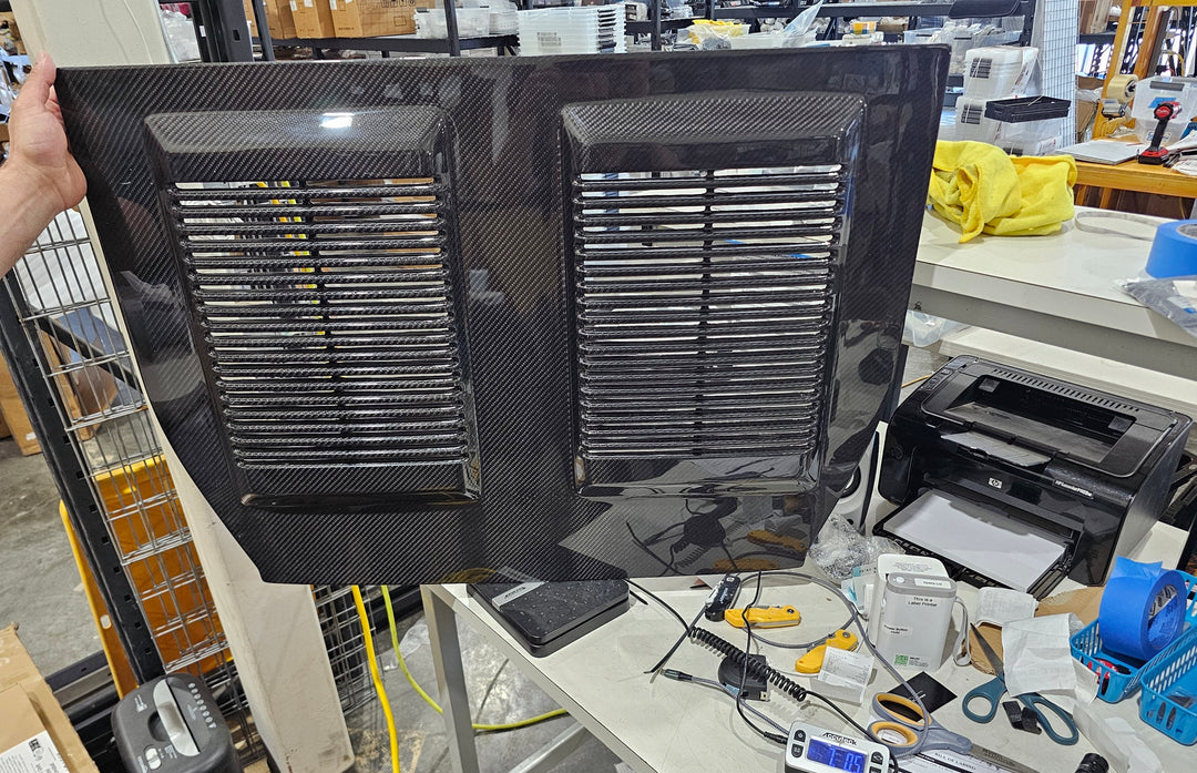 MR2Heaven Full Pre-Preg/Dry Carbon Fiber OEM Turbo Style Engine Lid - Fiberglass and Carbon Fiber Available