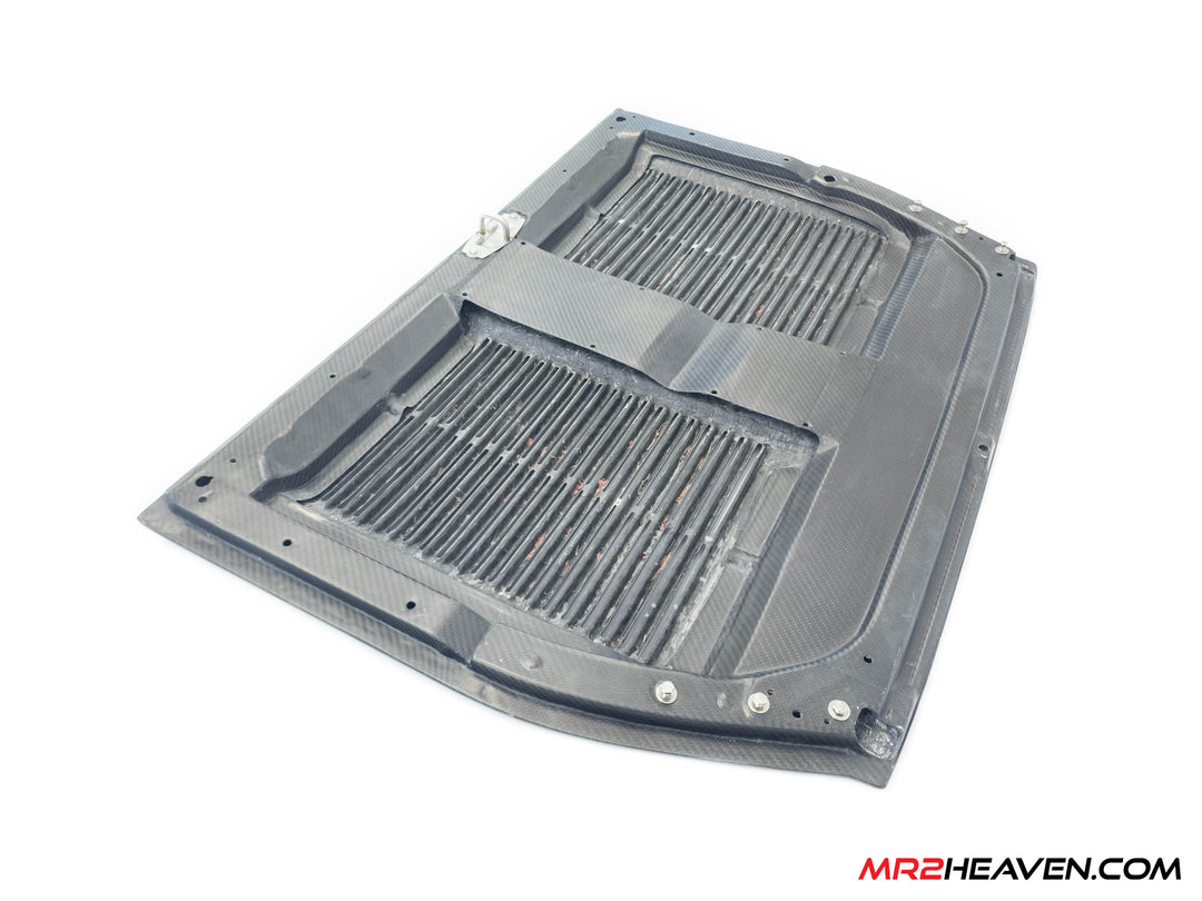 MR2Heaven Full Pre-Preg/Dry Carbon Fiber OEM Turbo Style Engine Lid - Fiberglass and Carbon Fiber Available