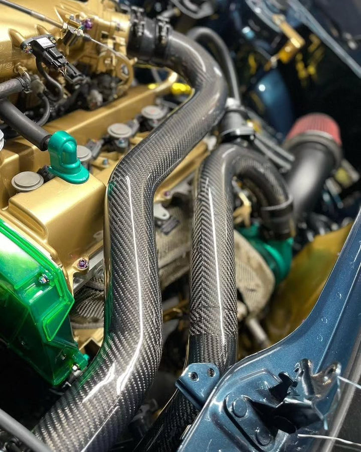 Carbon Fiber/Forged CF Intercooler Pipes - For Side Mount Intercooler - (NEW VERSION 2.3 Q4 2022+)