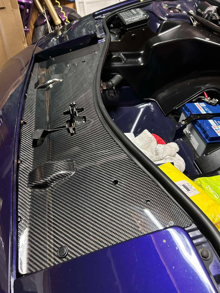 MR2Heaven Radiator Top Cooling Panel/Aero Redirecting Cover - Dry Pre-Preg Carbon Fiber Only
