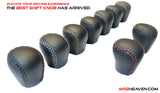 MR2Heaven Premium 350 Grams Performance Weighted Hand Crafted Leather Shift Knob