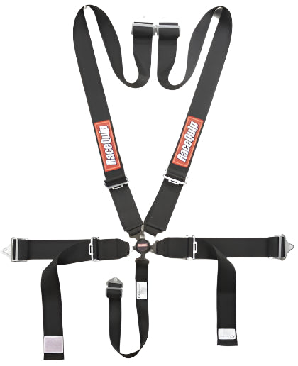 RaceQuip Black SFI CAMLOCK 5 Point PD Lap Seat Belt - Black