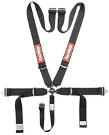 RaceQuip Black SFI CAMLOCK 5 Point PD Lap Seat Belt - Black