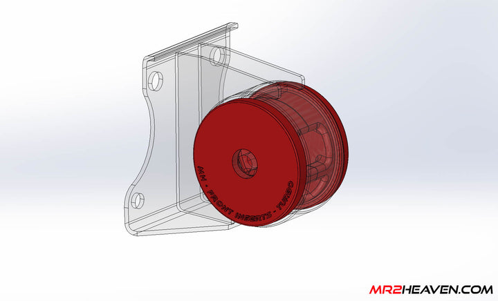 MR2Heaven Polyurethane 3SGTE Turbo Engine Mount Hybrid Inserts - Fits 5SFE, K20, V6, 2GR running 3SGTE turbo mounts