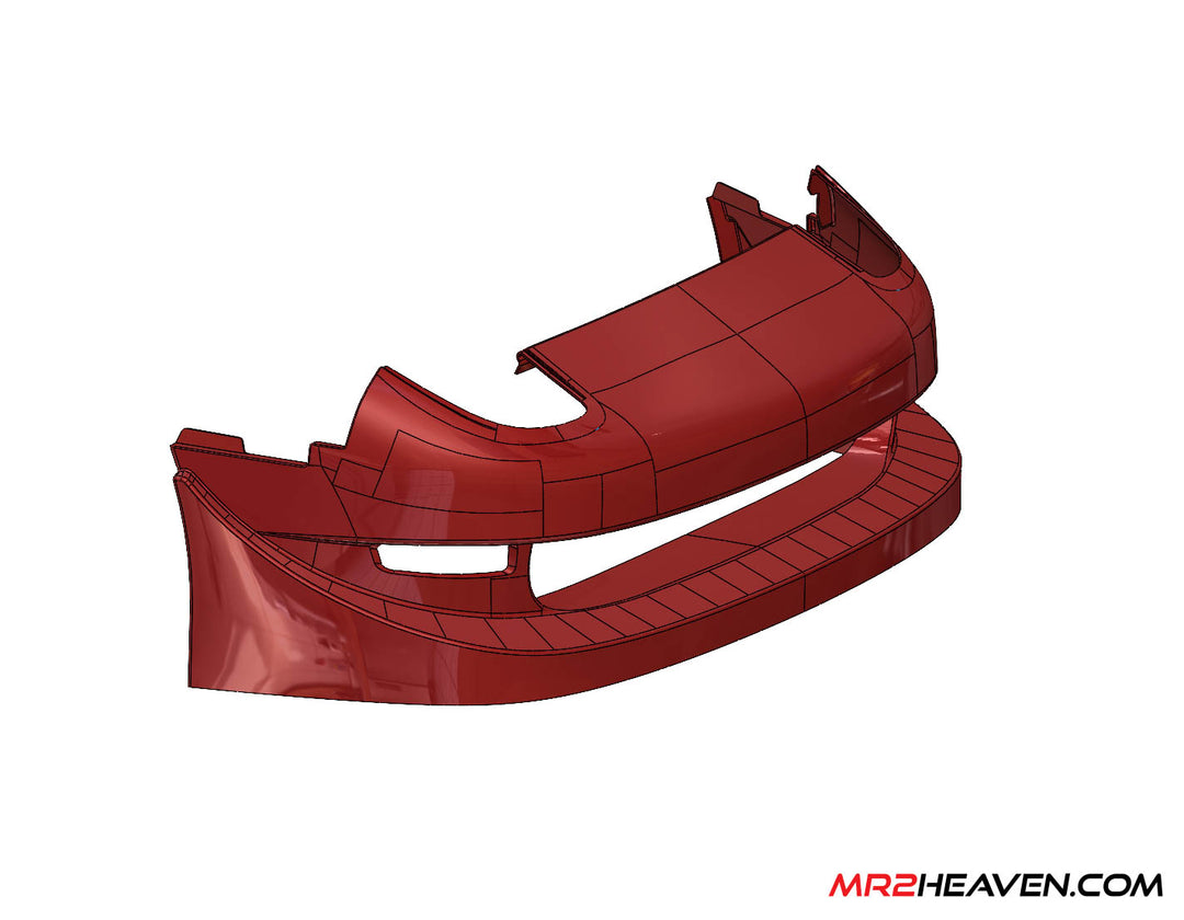 MR2Heaven Phoenix Power Style Front Bumper - Fiberglass and Carbon Fiber Available
