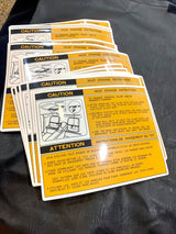T-Top Bag Reproduction Decals