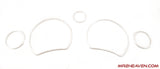 Gauge Cluster Aluminum Bezel Rings for SW20 & ZZW30