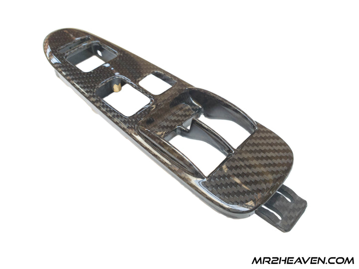 MR2Heaven Full Pre-Preg/Dry Carbon Fiber Complete Replacement Interior Trim - #7 and #8 - Window Switch Trims (LHD)