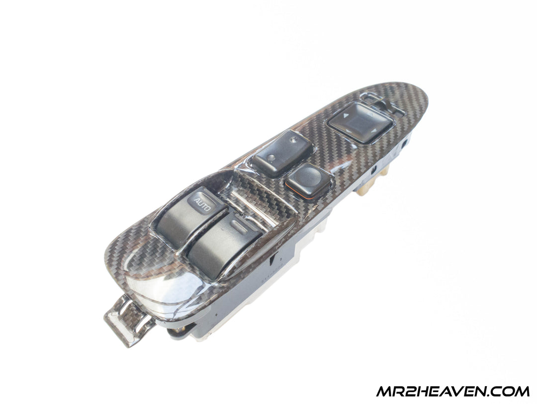 MR2Heaven Full Pre-Preg/Dry Carbon Fiber Complete Replacement Interior Trim - #7 and #8 - Window Switch Trims (LHD)