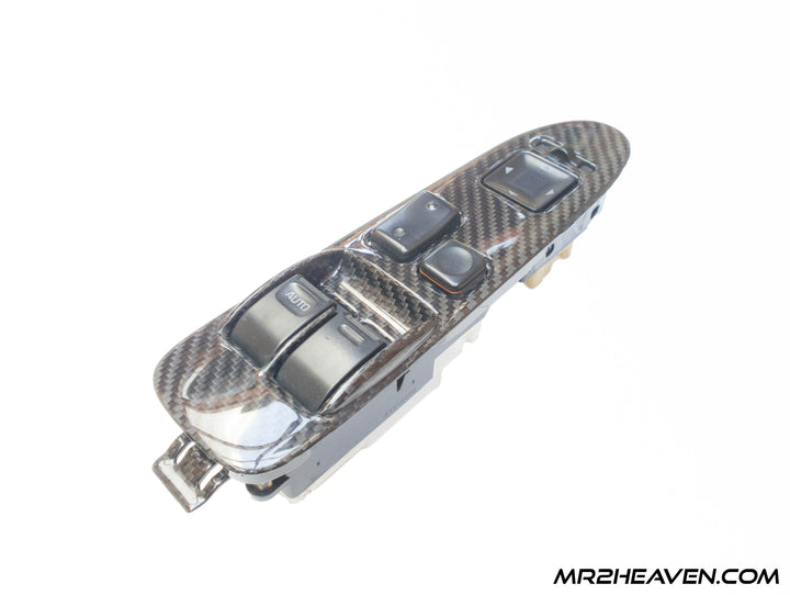 MR2Heaven Full Pre-Preg/Dry Carbon Fiber Complete Replacement Interior Trim - #7 and #8 - Window Switch Trims (LHD)