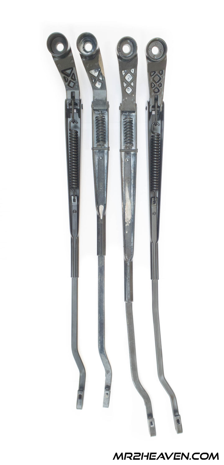 Reproduction 1991-1998 MR2 Wiper Arms With 1993+ Updated "J Hook" Mounting System - ***2024 - RHD & LHD Available***