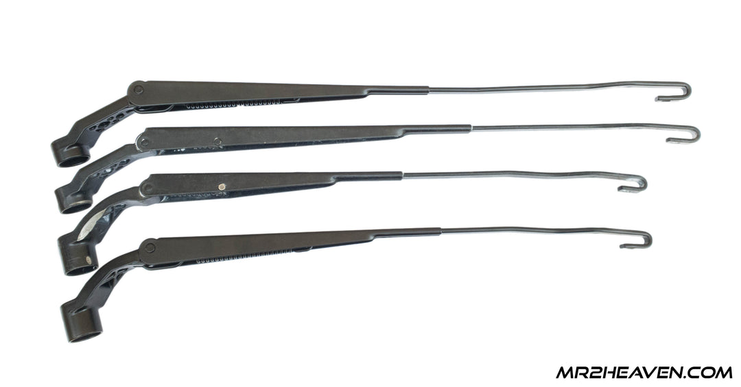 Reproduction 1991-1998 MR2 Wiper Arms With 1993+ Updated "J Hook" Mounting System - ***2024 - RHD & LHD Available***