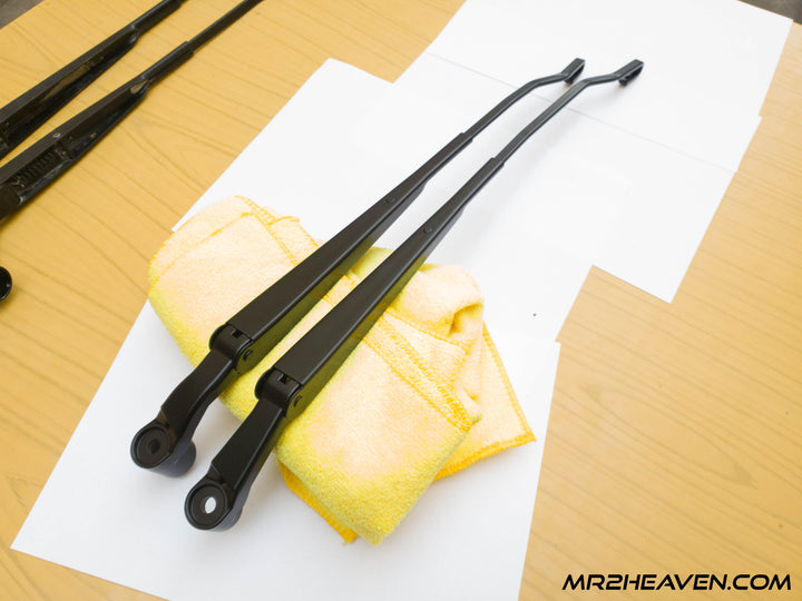 Reproduction 1991-1998 MR2 Wiper Arms With 1993+ Updated "J Hook" Mounting System - ***2024 - RHD & LHD Available***