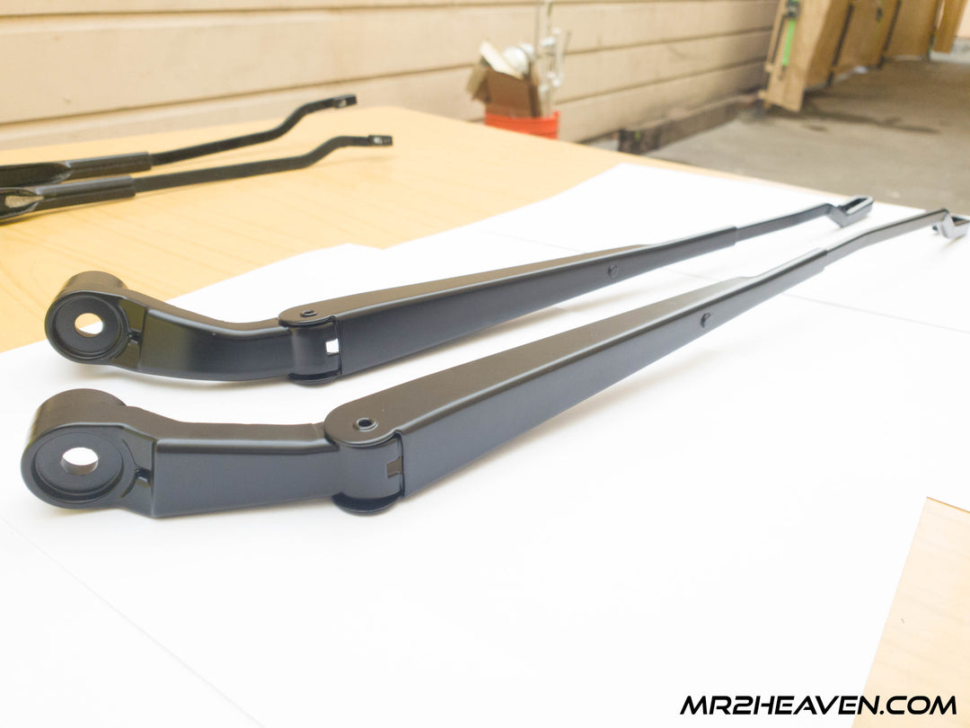 Reproduction 1991-1998 MR2 Wiper Arms With 1993+ Updated "J Hook" Mounting System - ***2024 - RHD & LHD Available***