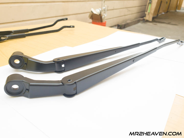 Reproduction 1991-1998 MR2 Wiper Arms With 1993+ Updated "J Hook" Mounting System - ***2024 - RHD & LHD Available***