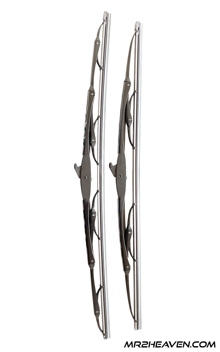 Reproduction 1991-1998 MR2 Wiper Arms With 1993+ Updated "J Hook" Mounting System - ***2024 - RHD & LHD Available***