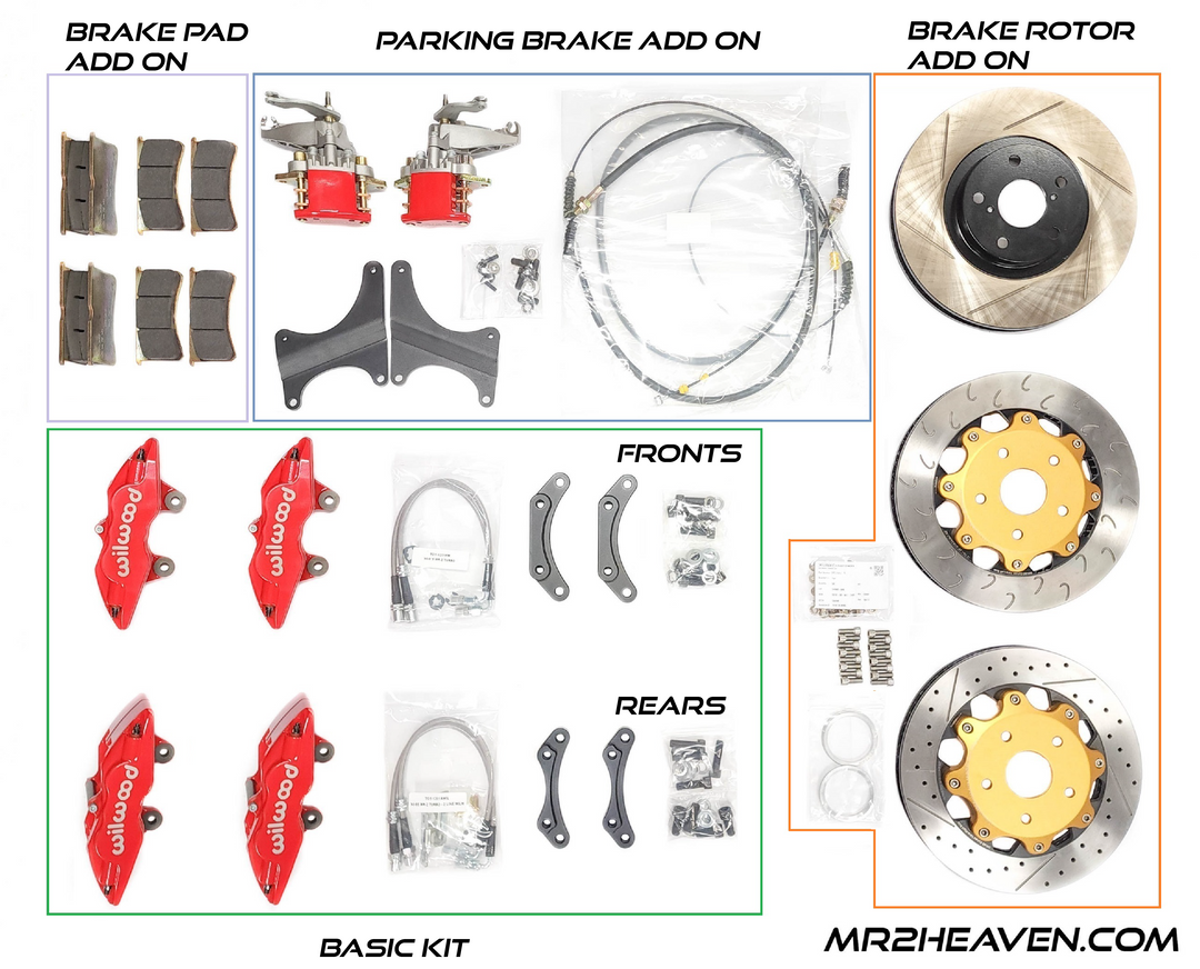 MR2Heaven Ultimate Wilwood FRONT BIG Brake Kit - 1991-1998 MR2