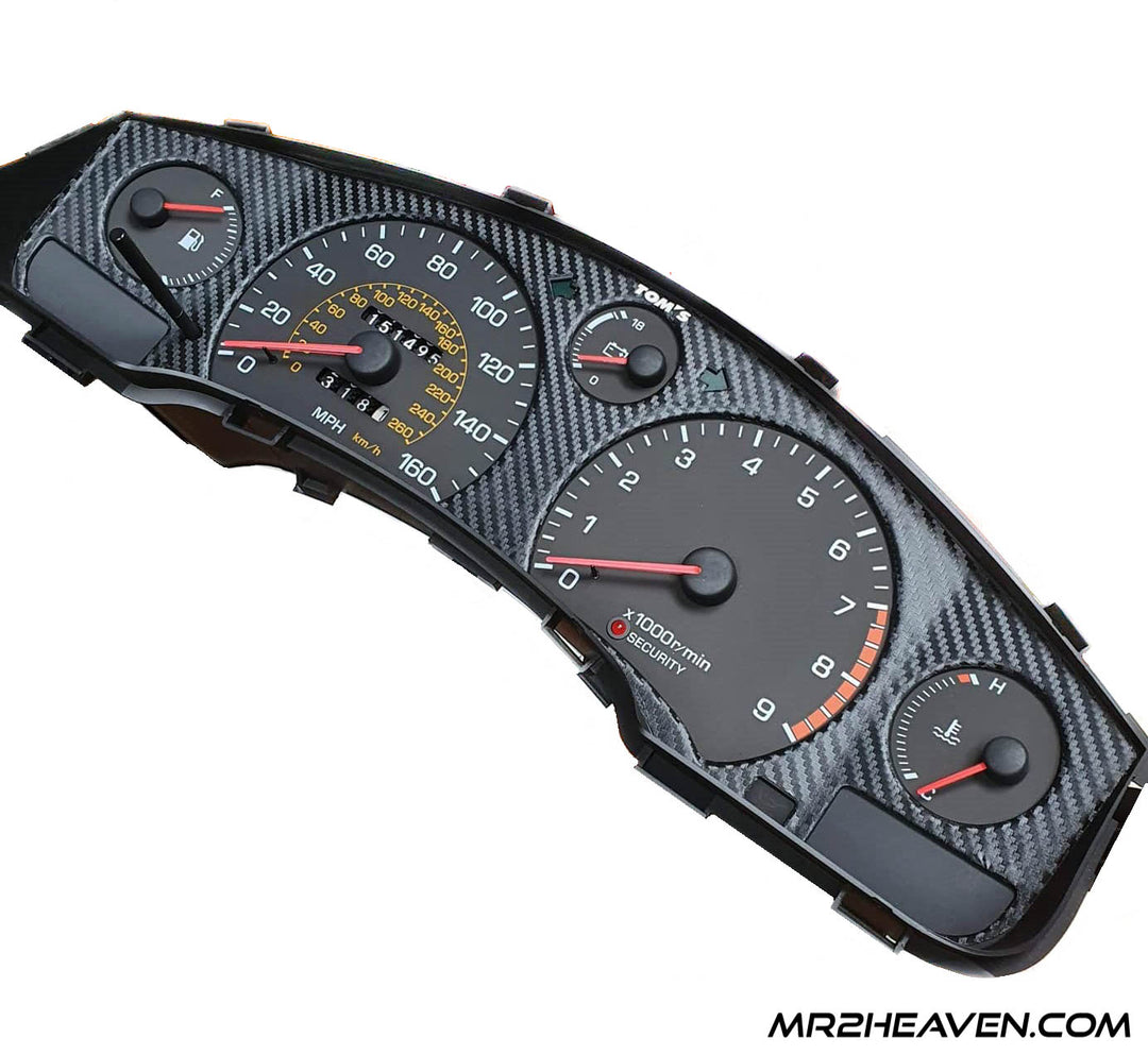 Dry Carbon Fiber Gauge Cluster Overlay
