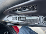 MR2Heaven Full Pre-Preg/Dry Carbon Fiber Complete Replacement Interior Trim - #7 and #8 - Window Switch Trims (LHD)