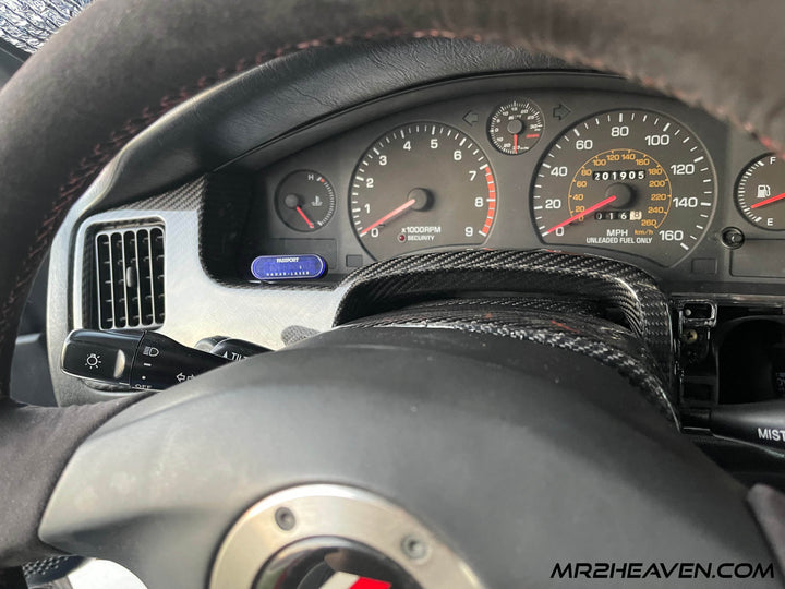 MR2Heaven Full Pre-Preg/Dry Carbon Fiber Complete Replacement Interior Trim - #2 Gauge Cluster - Left Vent (LHD)