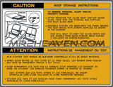 T-Top Bag Reproduction Decals