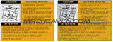 T-Top Bag Reproduction Decals