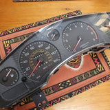 Dry Carbon Fiber Gauge Cluster Overlay