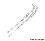 Reproduction 1991-1998 MR2 Wiper Arms With 1993+ Updated "J Hook" Mounting System - ***2024 - RHD & LHD Available***