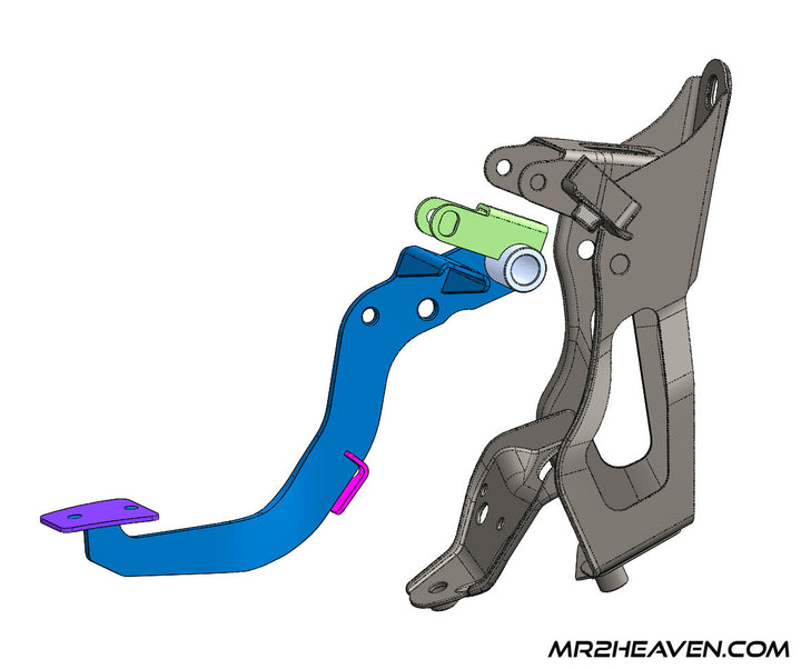 MR2Heaven Reproduction 1991-1995 Turbo MR2 Clutch Pedal Kit (LHD)