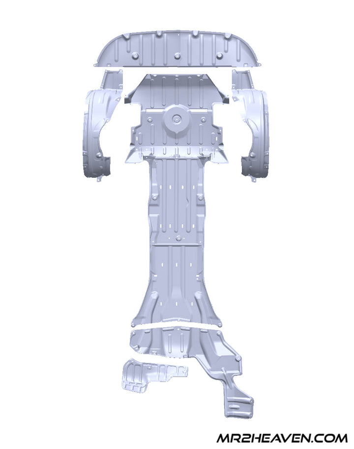 MR2Heaven Underbody Panel Reproductions - Increased Thickness/Durability - SW20 MK2