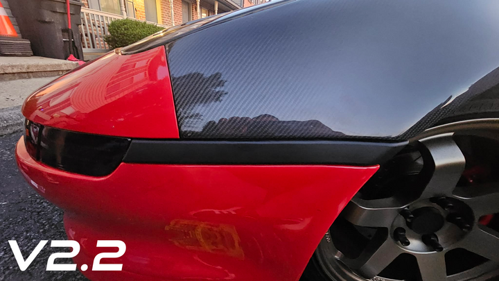 Reproduction JDM Front Solid Side Moldings (Front Side Marker Deletes)