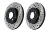 StopTech 127.45071L & 127.45071R - High Performance Rotors for Front 2004-2011 RX8 Sport Suspension Trim - Also fits MR2Heaven Rear Big Brake Kits - Drilled & Slotted