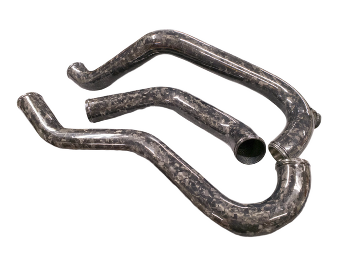 Carbon Fiber/Forged CF Intercooler Pipes - For Side Mount Intercooler - (NEW VERSION 2.3 Q4 2022+)