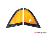 MR2Heaven Reproduction Kouki Tail Lights - Side Triangle Lens - "JDM Square Pattern Version" with ABS Base Plate [Amber, Red & Clear Available]