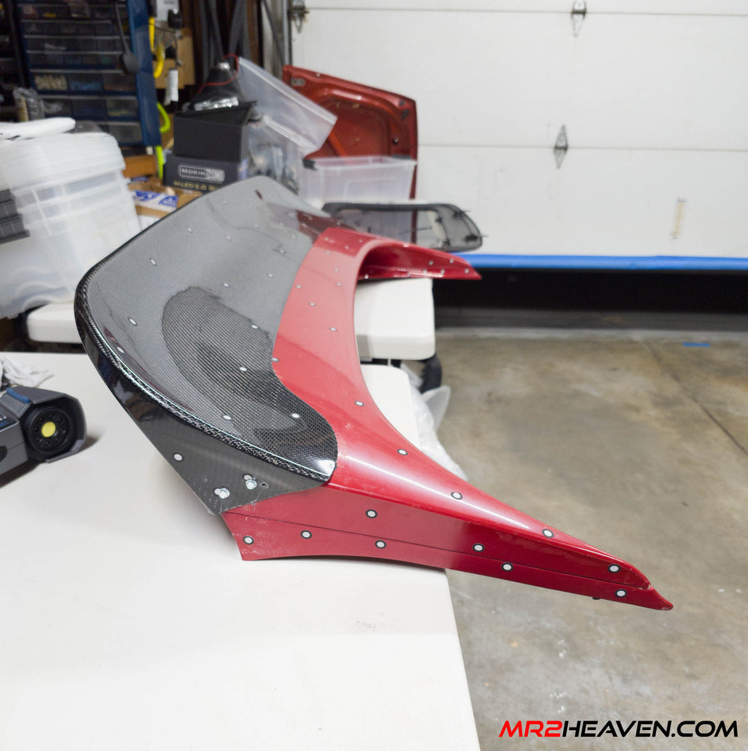 MR2Heaven East Bear Style 91 Spoiler Add On - Fiberglass and Carbon Fiber Available