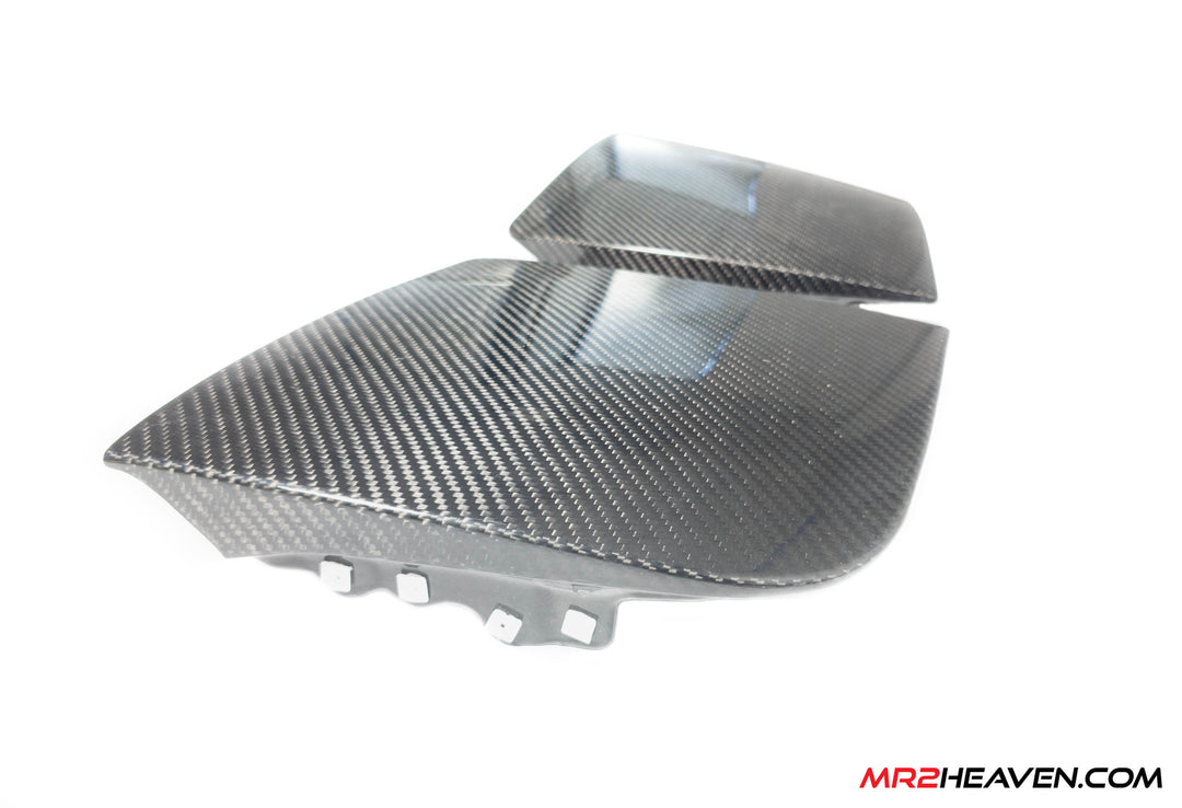 MR2Heaven 1991-1998 SW20 Headlight Panel Covers (Metal Cover Replacement) - Dry Carbon Fiber Only