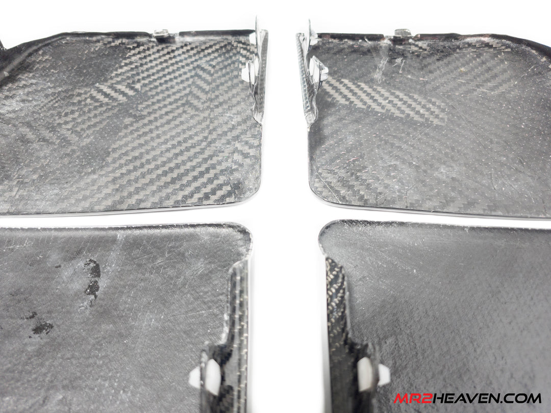 MR2Heaven 1991-1998 SW20 Headlight Panel Covers (Metal Cover Replacement) - Dry Carbon Fiber Only