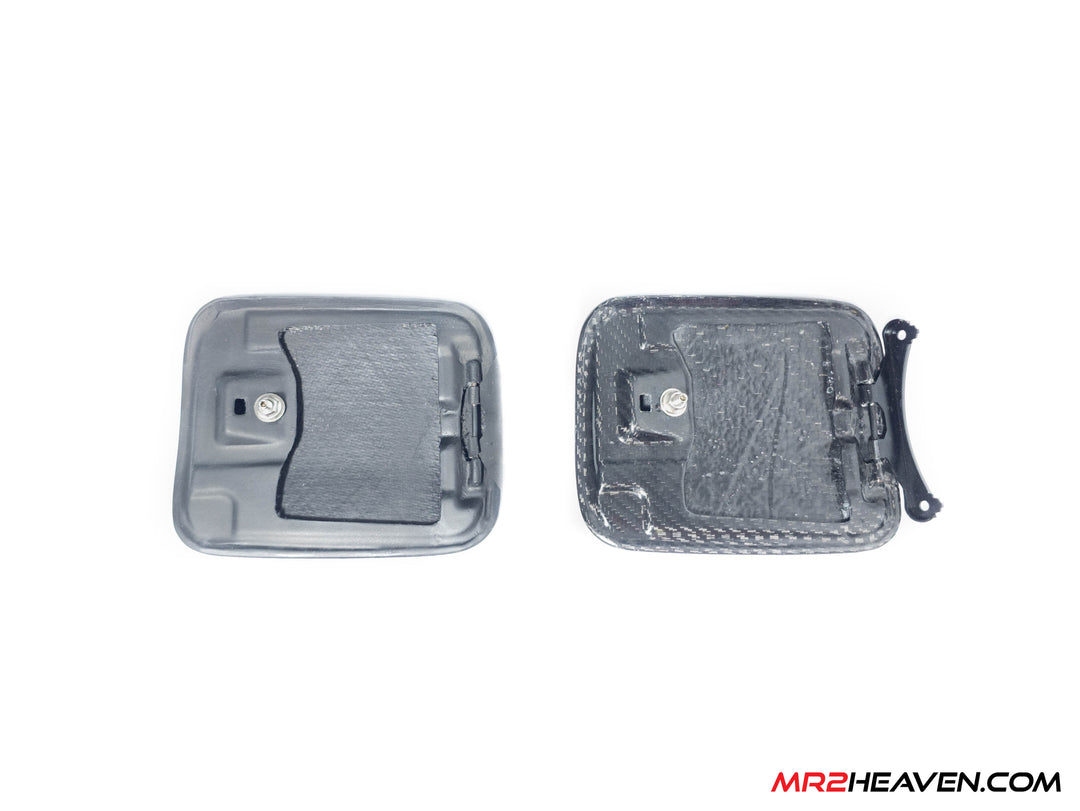 MR2Heaven 1991-1998 SW20 Gas Cap Lid - Dry Pre Preg Carbon Fiber Only