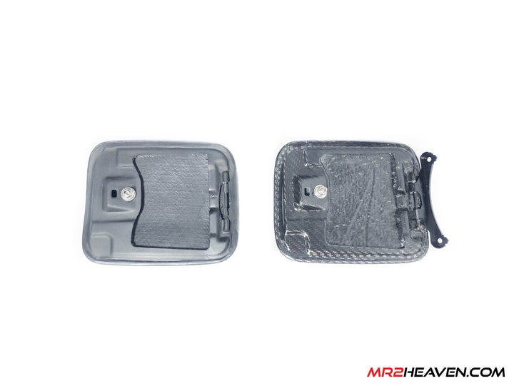 MR2Heaven 1991-1998 SW20 Gas Cap Lid - Dry Pre Preg Carbon Fiber Only