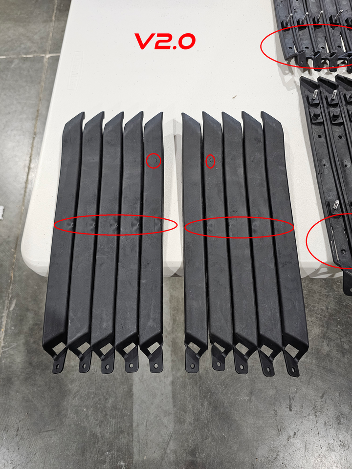 Reproduction JDM Front Solid Side Moldings (Front Side Marker Deletes)