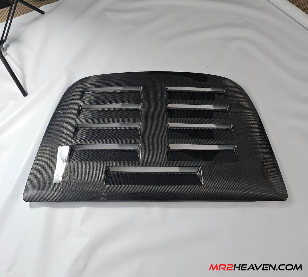 MR2Heaven SW20 Fastback/Hatchback/F-40/Ask Sport Style Engine Lid - Fiberglass and Carbon Fiber Available
