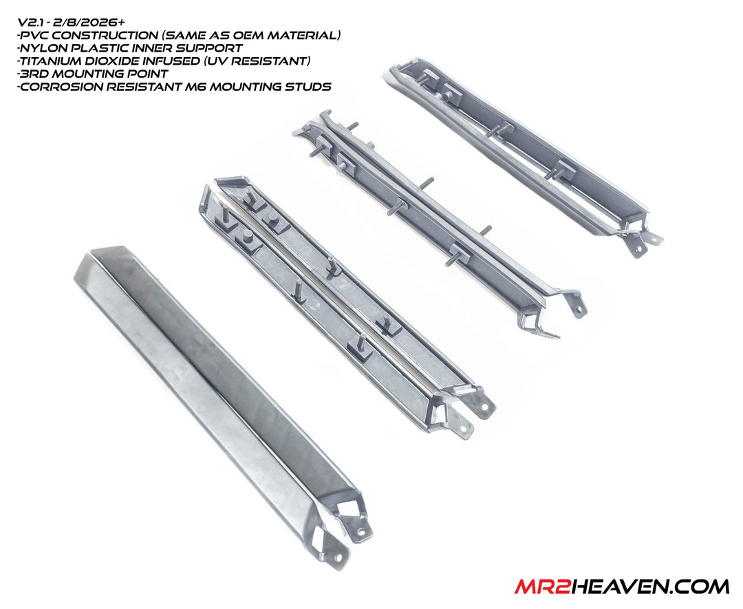 Reproduction JDM Front Solid Side Moldings (Front Side Marker Deletes)