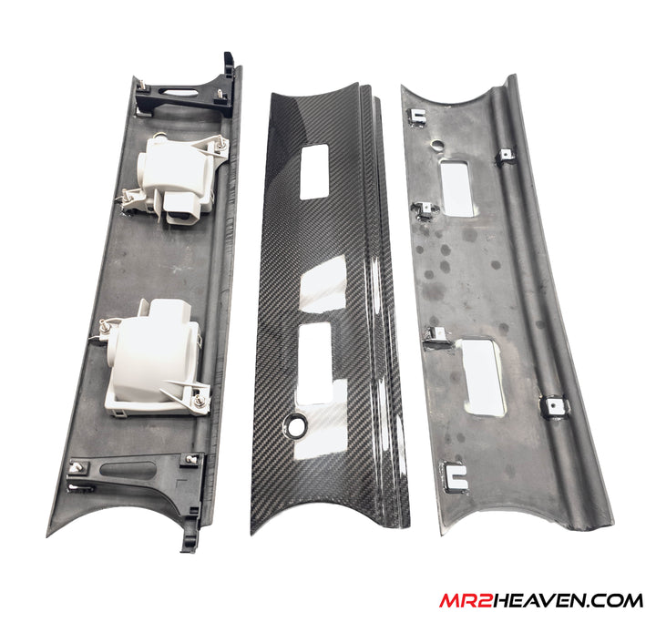 MR2Heaven Reproduction - Kouki Tail Light Panel - SW20 (ABS and Dry Pre-Preg Carbon Fiber)