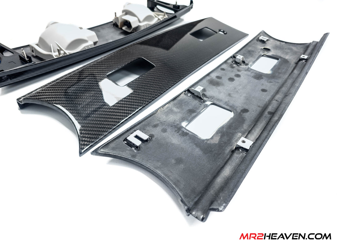 MR2Heaven Reproduction - Kouki Tail Light Panel - SW20 (ABS and Dry Pre-Preg Carbon Fiber)