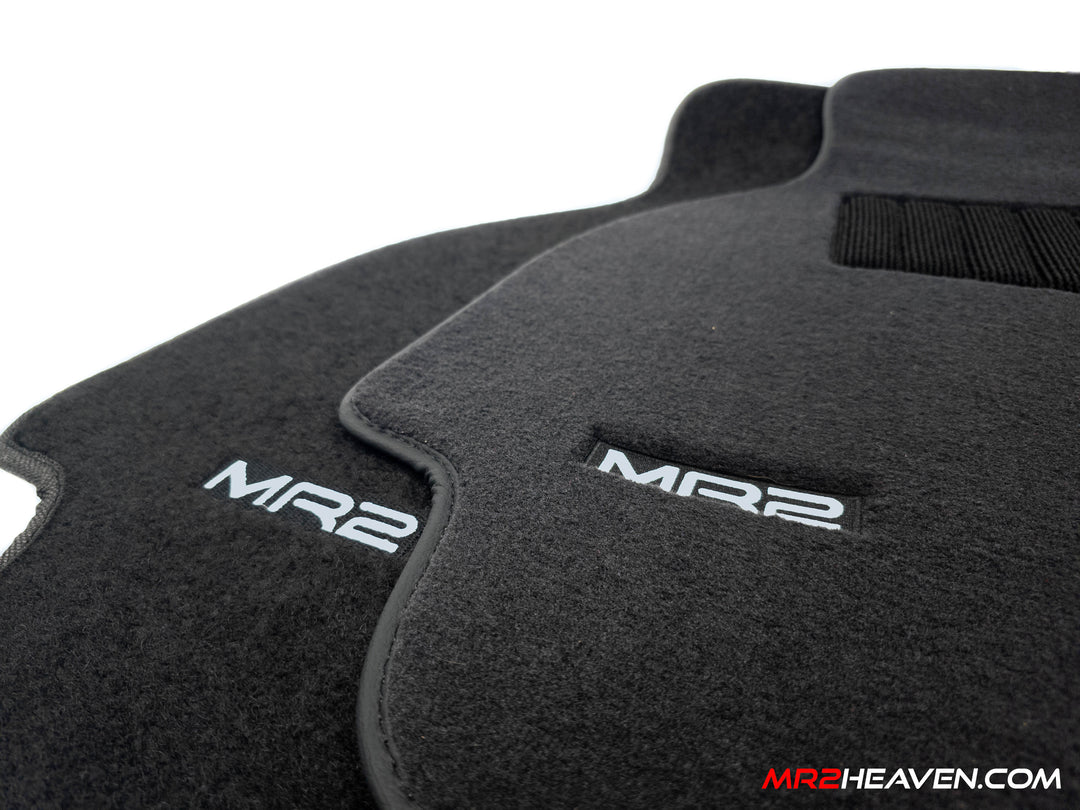 MR2Heaven Heavy Duty 1991-1998 MR2 Reproduction Floor Mats w/ Optional Heel Toe Pad, 12mm Thick, JDM **VIP Luxury Style** Velvet Material [2026 Q2+]
