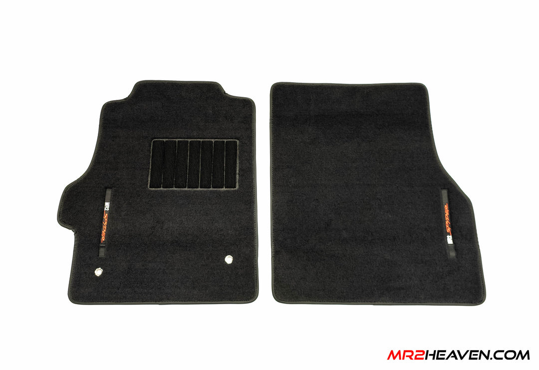 MR2Heaven Heavy Duty 1999-2007 MR2 Spyder / MR-S / Roadster Reproduction Floor Mats - Heel Toe Pad, Grommets, 12mm Thick [2026 Q3+]