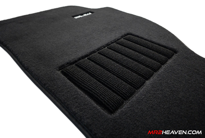 MR2Heaven Heavy Duty 1991-1998 MR2 Reproduction Floor Mats w/ Optional Heel Toe Pad, 12mm Thick, JDM **VIP Luxury Style** Velvet Material [2026 Q2+]